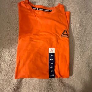 Reebok Orange Short Sleeve Athletic Tee